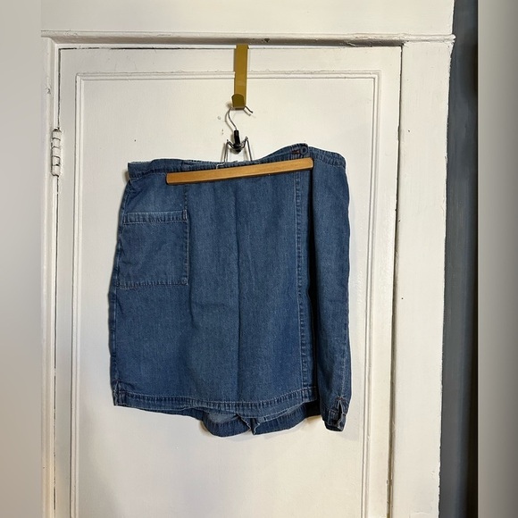 cotton Ginny Pants - Plus Size-XL Vintage high waisted soft Denim Skort from cotton Ginny